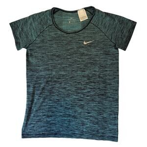 Nike Dri-Fit Women’s Large Green Reflective Short Sleeve Athletic Top